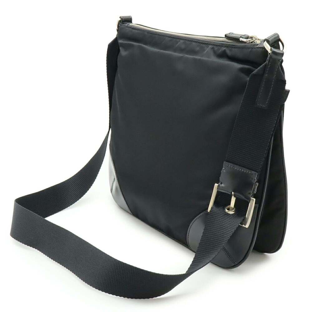 PRADA Black Leather Shoulder Bag - Picture 3 of 9